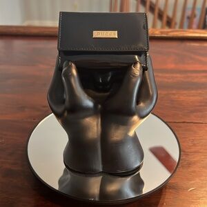 GUCCI Patent Leather Key Holder Black